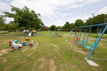 Obraz na płótnie Canvas playground on yard in the park