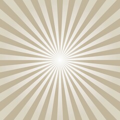 Brown Sunburst Pattern Background. Sunburst with rays background. Vector illustration. Brown radial background. Halftone background.
