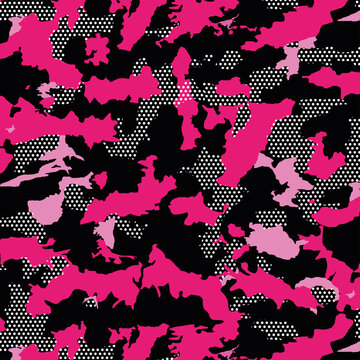 Pink And Black Camo Wallpaper