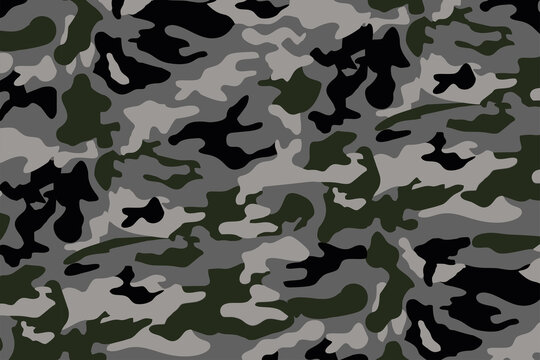 Seamless Camouflage abstract pattern, Military Camouflage repeat pattern design for Army background, printing clothes, fabrics, sport t-shirts jersey, web banners, posters, cards and wallpapers