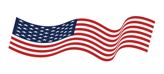 USA flag vector illustration. eps 10 vector 