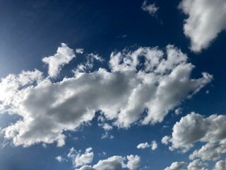 Obraz premium blue sky with clouds