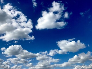 blue sky with clouds