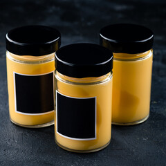 ghee or melted butter in a jar