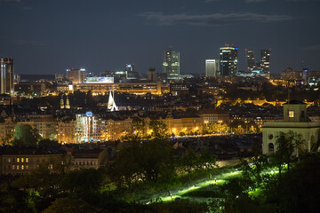night view of the city / Prague, Czech republic