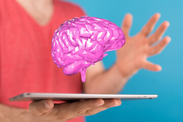 intelligence brain ai digtal 3d artificial intelligence