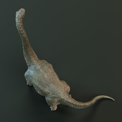 Realistic 3D Render of Brachiosaurus Dinosaur © bescec