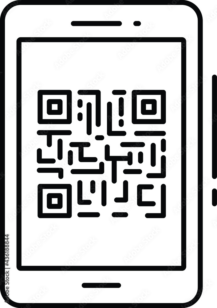Poster barcode matrix concept, quick response or upc code vector icon design, business and management symbo