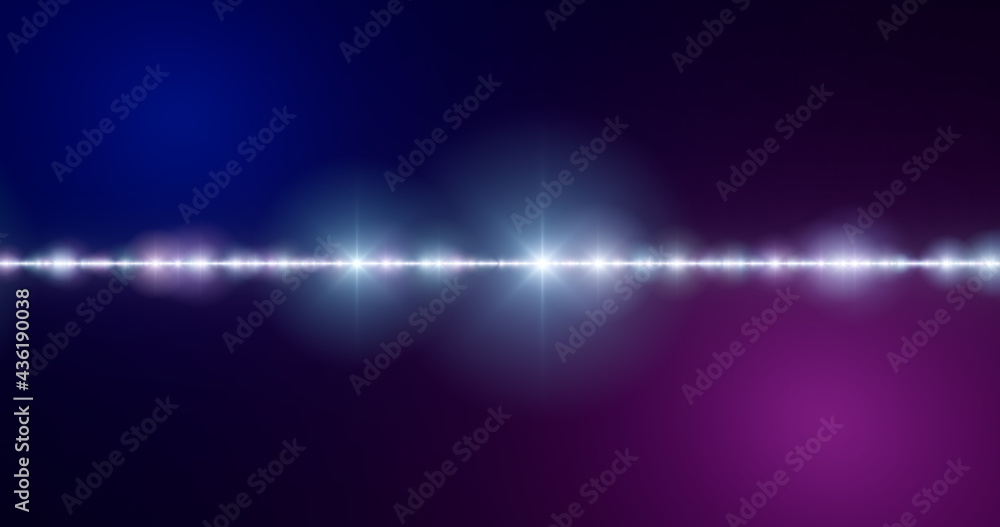Poster 3d rendering. fantastic background of bright glowing particles in deep space. particle waves on blac