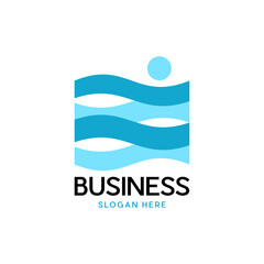 Human Wave Vector Logo Design