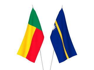 Benin and Republic of Nauru flags