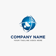 VECTOR ILLUSTRATION NETWORK LOGO ICON