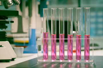 Scientific microscope in the laboratory of forensics