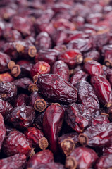 Dry rosehip berries.