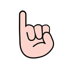 Fototapeta premium little finger line promise sign vector