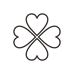 Four Leaf Clover icon design template vector