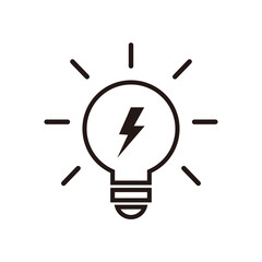 Light bulb icon design template vector