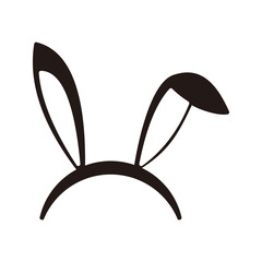 Bunny ear icon vector design
