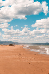 Famous Delta del Ebro beach called 