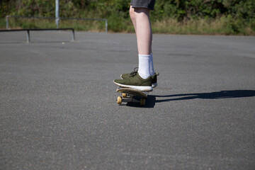 Skateboard, Junge, sport, drausssen