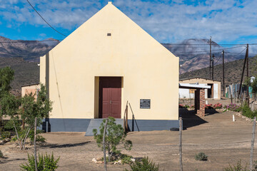 Fototapeta na wymiar United Reformed Church in Klaarstroom in the Western Cape Karoo