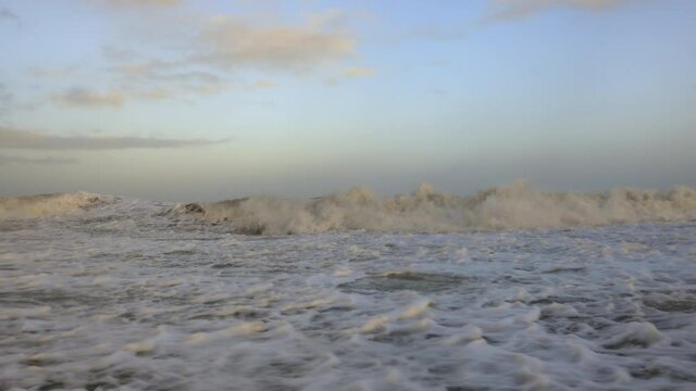 Waves on rough sea, Domburg, Zeeland, Netherlands