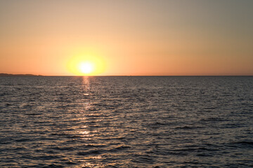 Sunrise panorama over the Red sea. Egypt