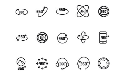 Virtual reality icons vector design 
