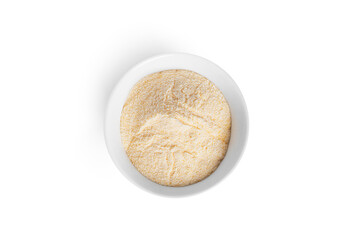 Fototapeta na wymiar Matcha powdered tea isolated on white background.