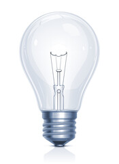 Vector illustration of a classic light bulb.
