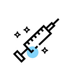 injection medical vector icon design