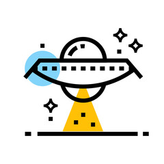 ufo vector icon design illustration