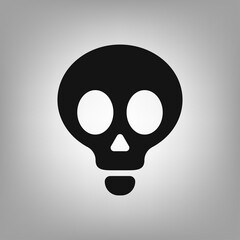 Fototapeta premium Skull icon for the interface of applications, games.