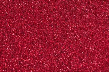 Background abstract red glittering bokeh lights on blur background