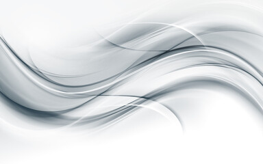 White wavy texture. Gray waves background. Bright lines element decoration design.