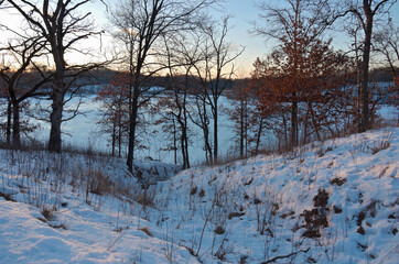 overlooking mcdonough lake in lebanon hIlls