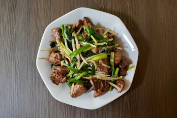 レバニラ炒め