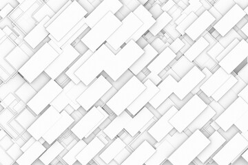 Modern geometrical block cube wall  fade to white creative thinking background banner and...