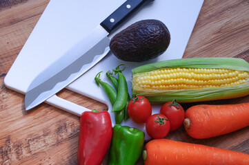 野菜と調理器具