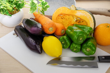 野菜とまな板 キッチンイメージ