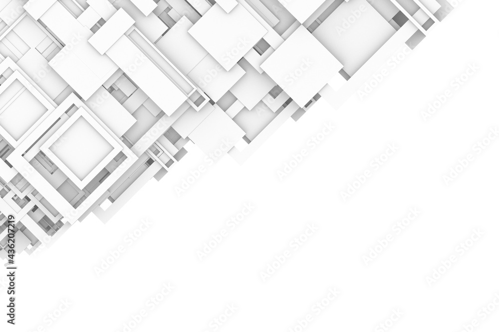 Poster 3d creative frame and blank space white background.3d illustration and rendering.