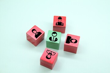 the concept of leaders and subordinate employees in a network of relationships