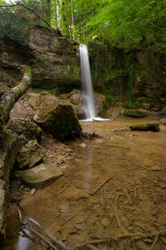 Linner Wasserfall im S&auml;gim&uuml;hlit&auml;li, Langzeitbelichtung