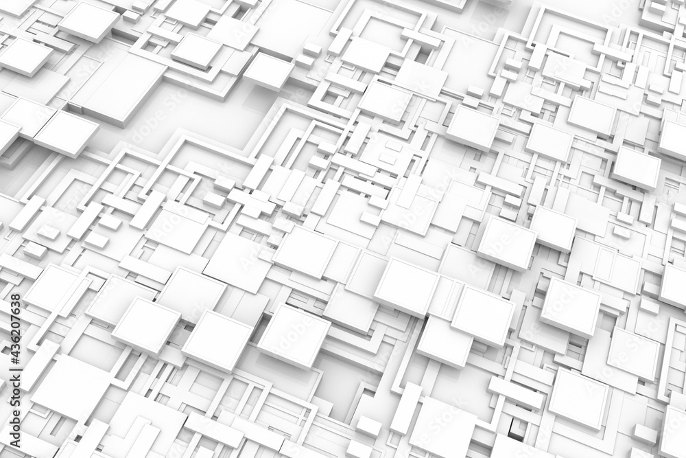 Poster futuristic hi tech 3d structure design background.3d illustration and rendering.