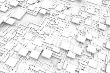 Futuristic hi tech 3d structure design background.3d illustration and rendering.