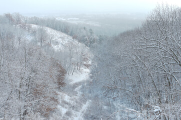 pine bend bluffs winter horizon