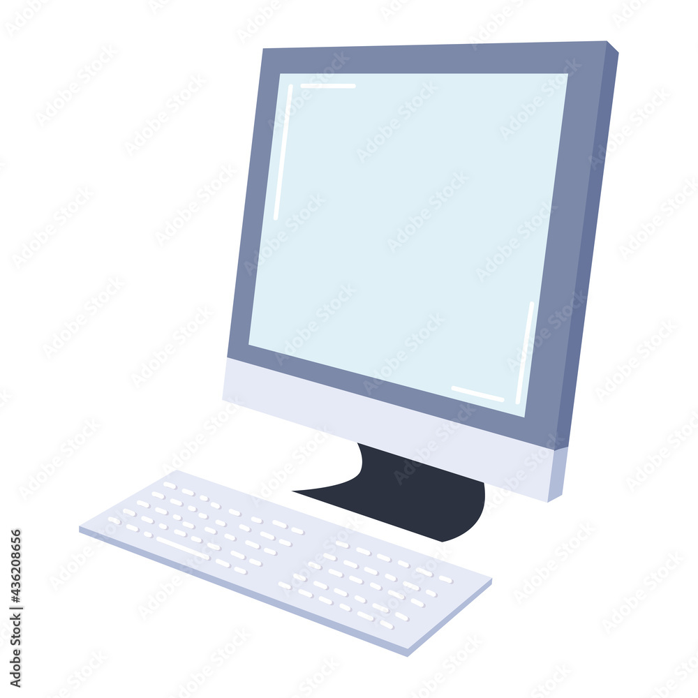 Poster computer monitor keyboard