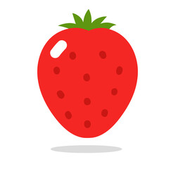 Strawberry icon logo vector illustration isolated on white background