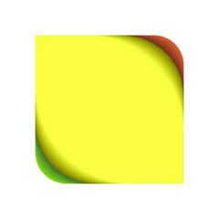 lemon logo on white background, tricolor isolate