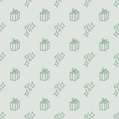 Pastel new years seamless patterns